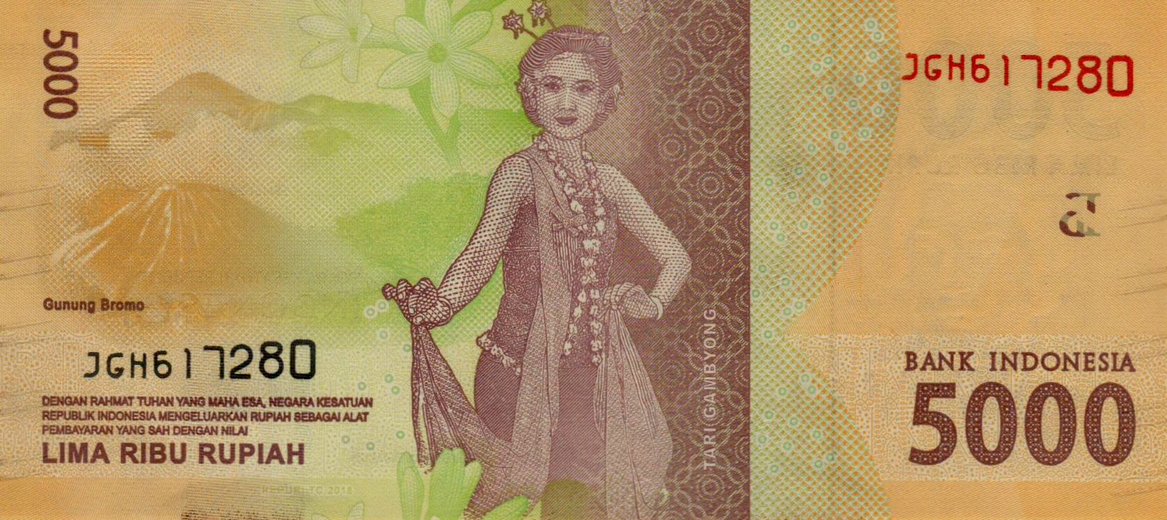 Indonesia 5000 2018 UNC P-156/c2